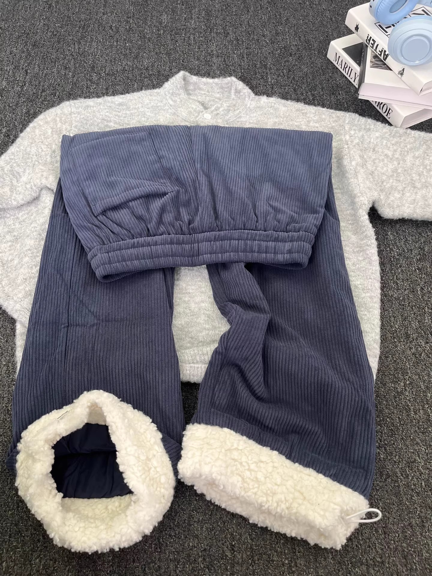 Corduroy Pant Warm - Thiened Winter Snowboard Pants for Men