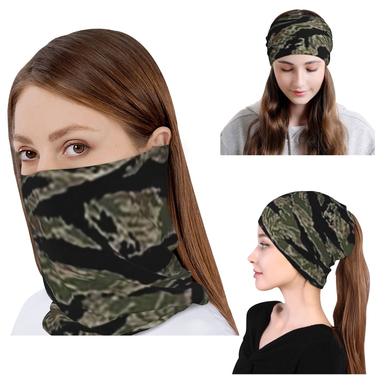 Tiger Stripe Camouflage Milita - đánh giá và giá Knit Beanie Hat Warm