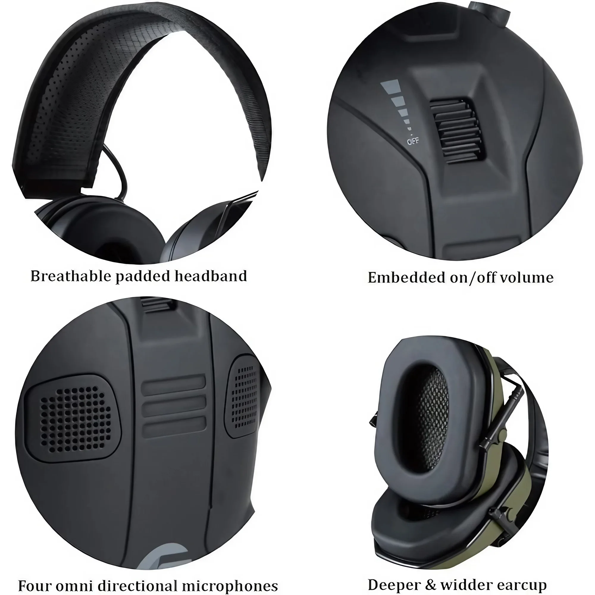 Foldable Tactical Electronic S - đánh giá và giá Earmuffs Foldable