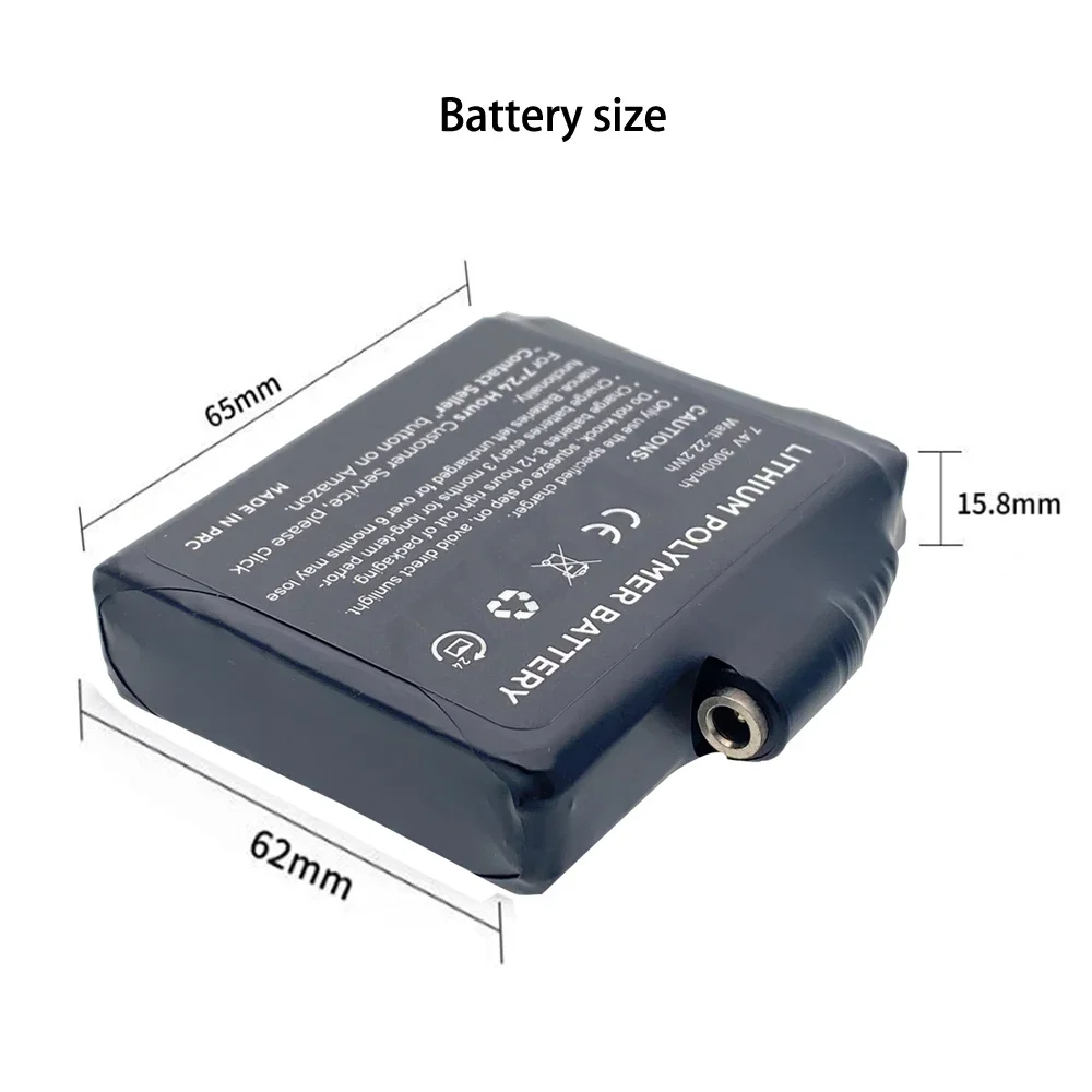 Gloves Battery 7.4V 3000mah Po - đánh giá và giá Heated Vest Battery