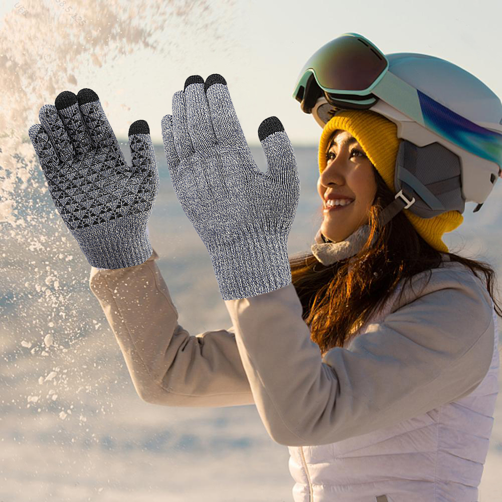 USB Heated Knitted Gloves Full - đánh giá và giá Touch Screen Gloves