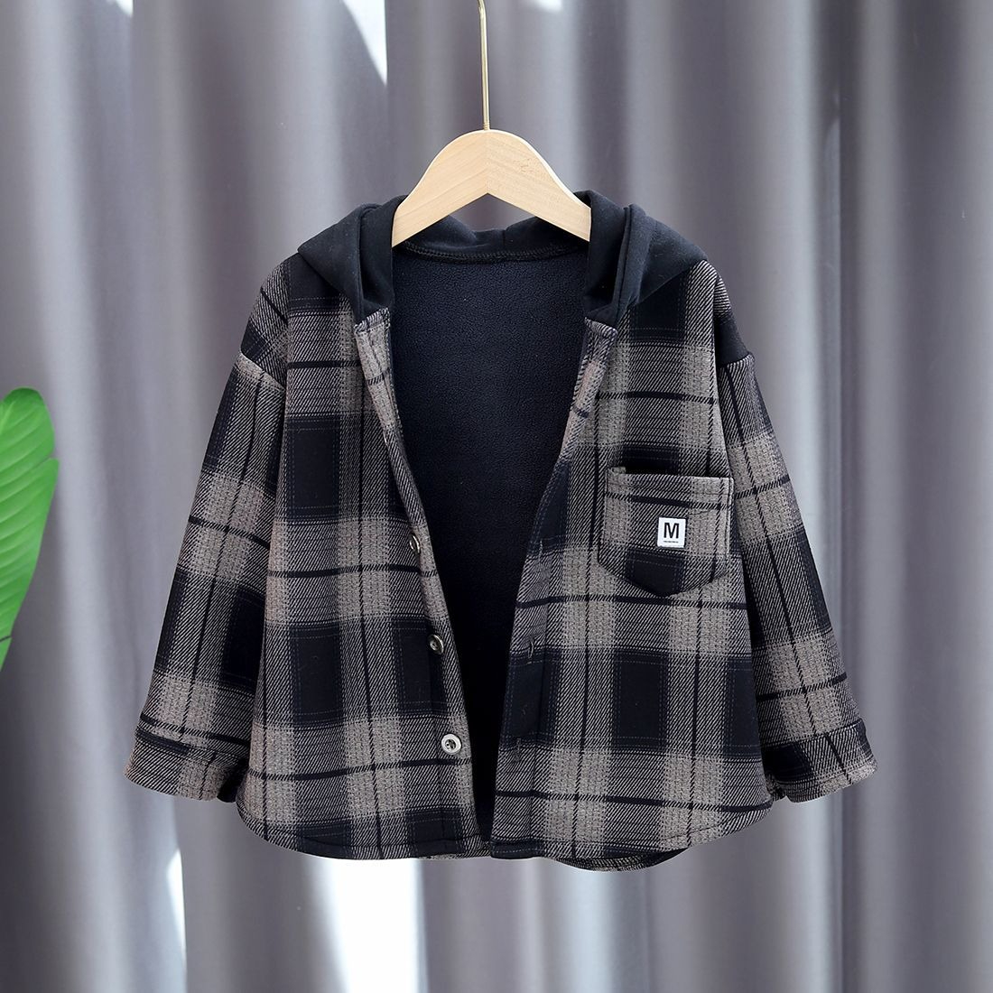2025 New Boys Autumn Winter Fl - đánh giá và giá Flannel Shirt Lined