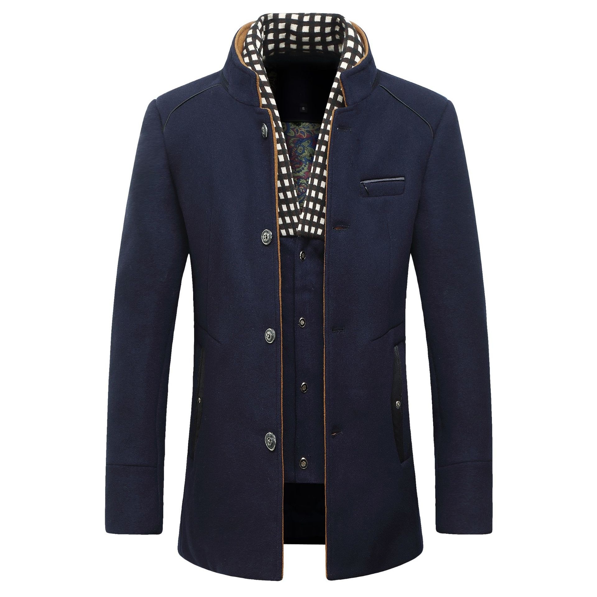 Fashion Men's Wool jacket Clas - đánh giá và giá Wool Coat Peacoat