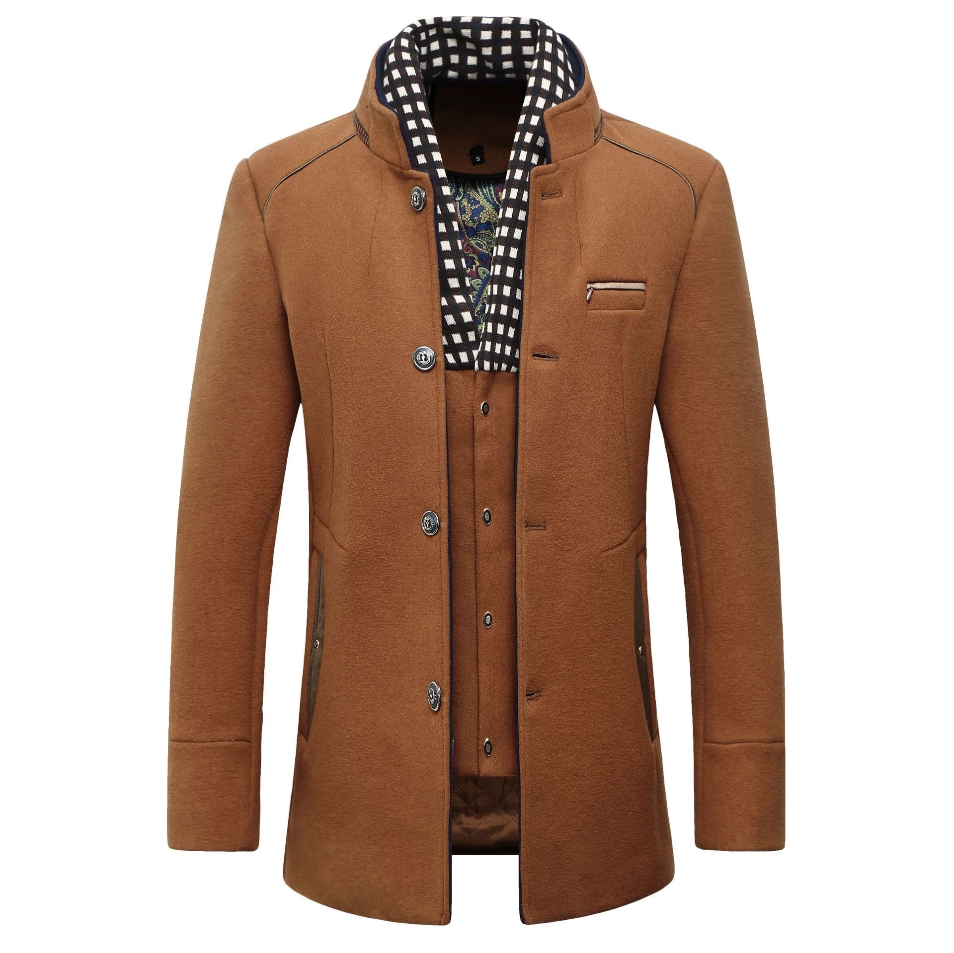 Fashion Men's Wool jacket Clas - đánh giá và giá Wool Coat Peacoat