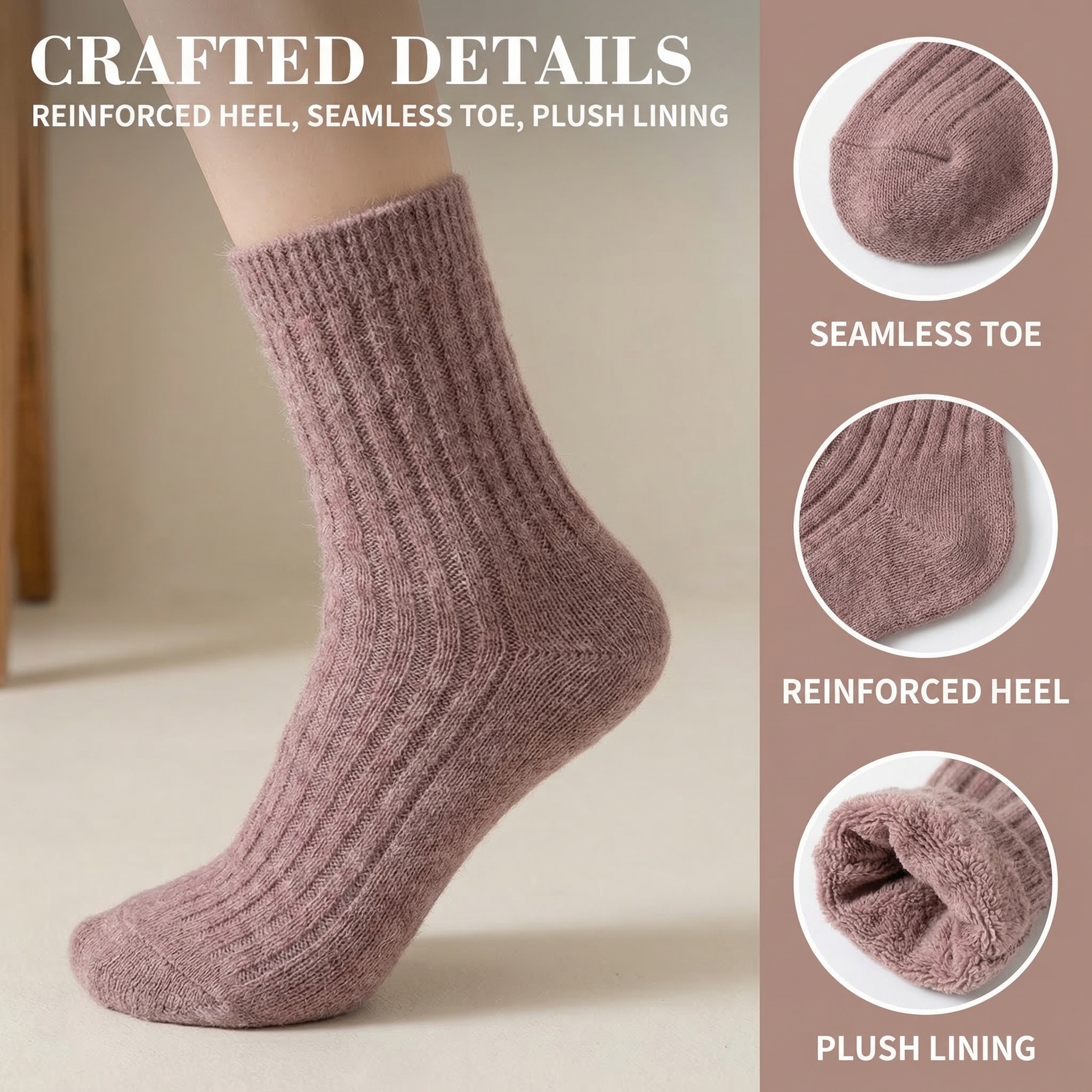 Wool Socks Women's Female Wint - đánh giá và giá Thermal Sock Wool