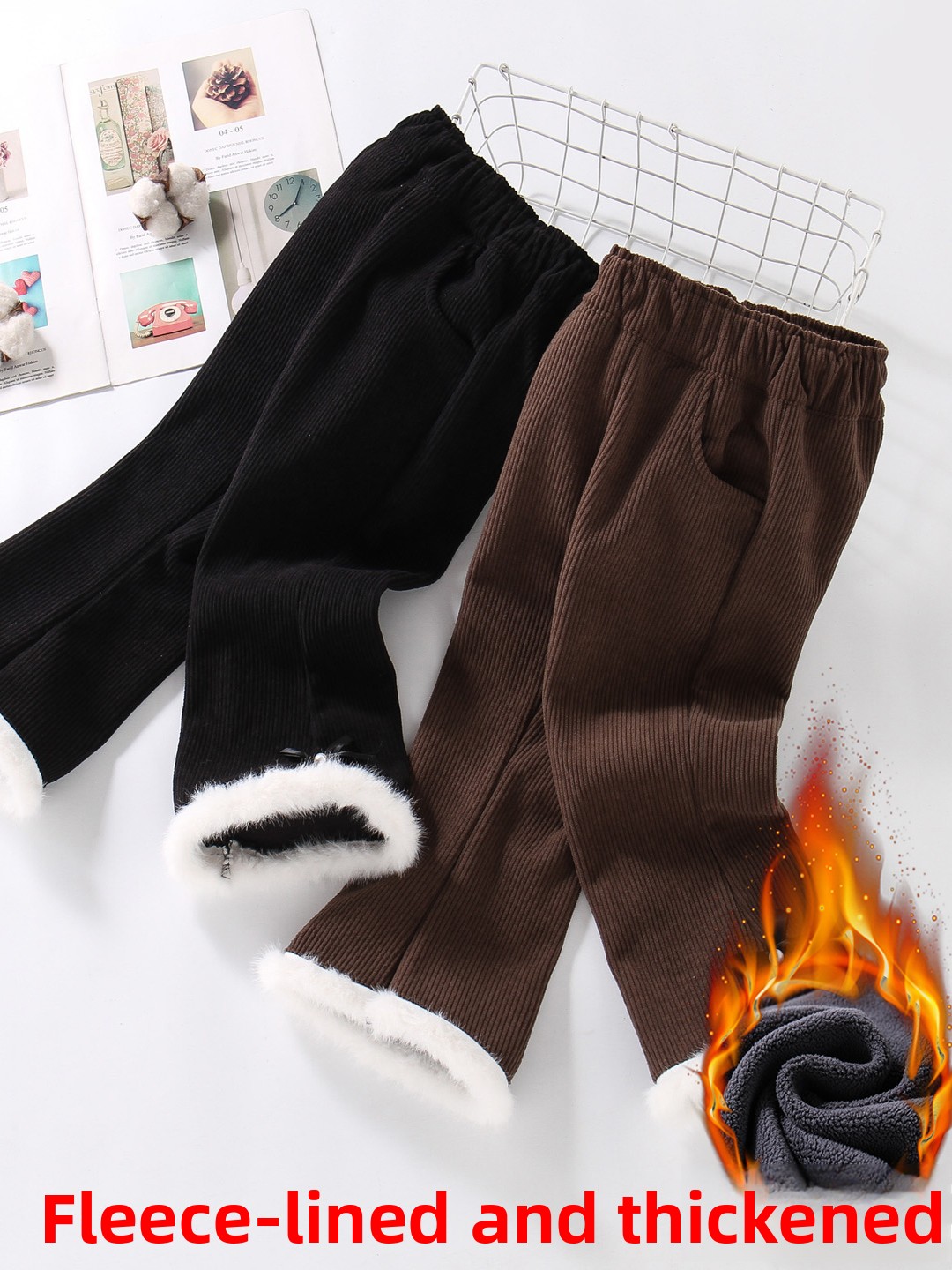 Thiened Fce Children's Bell Bo - đánh giá và giá Corduroy Pant Warm