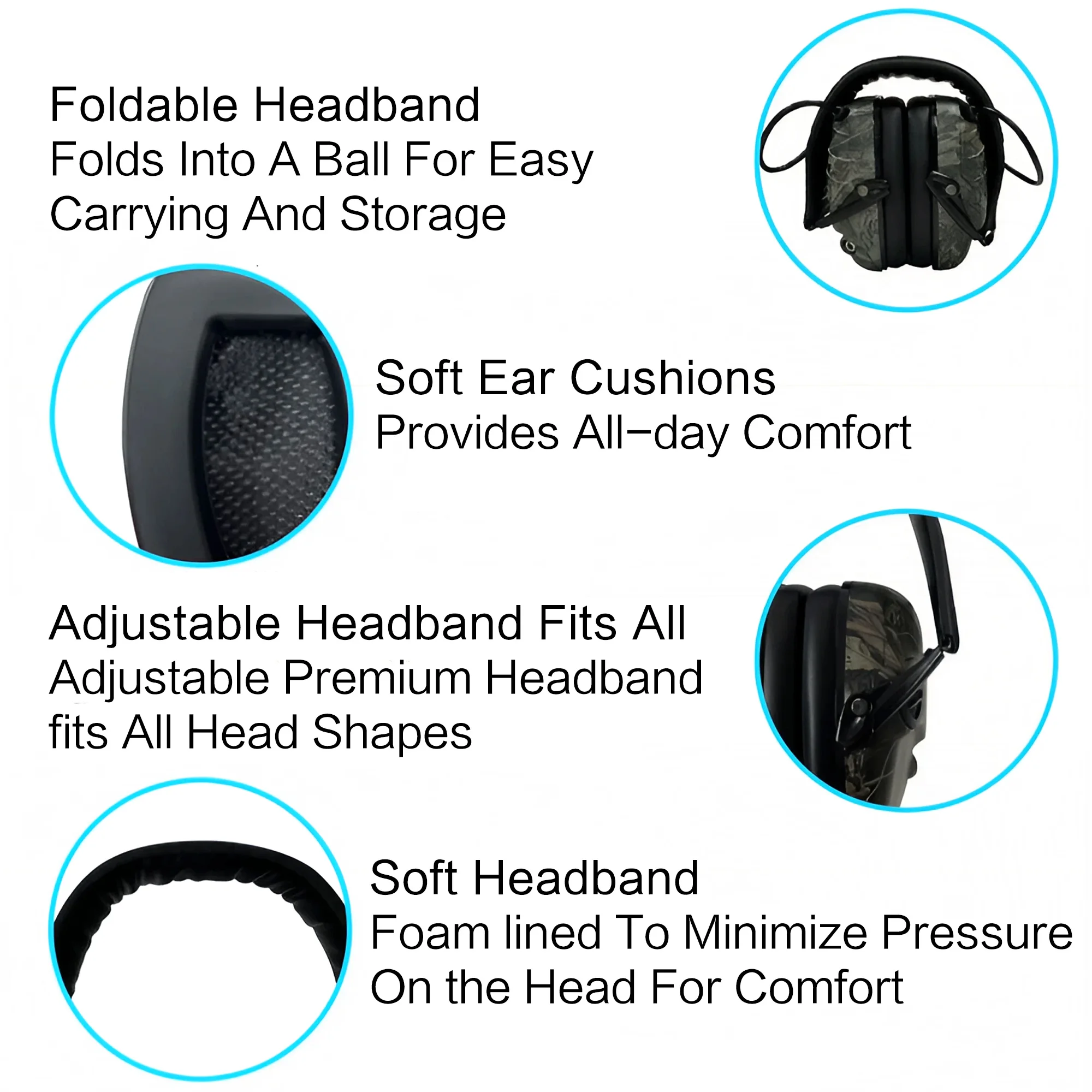 Outdoor Tactical Shooting Earm - đánh giá và giá Earmuffs Foldable