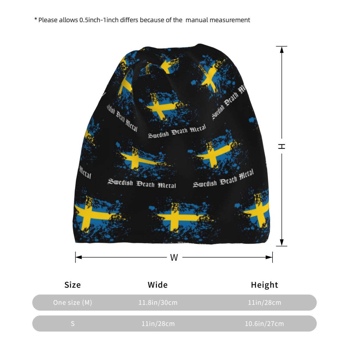 Swedish Death Metal Band Black - đánh giá và giá Knit Beanie Hat Warm