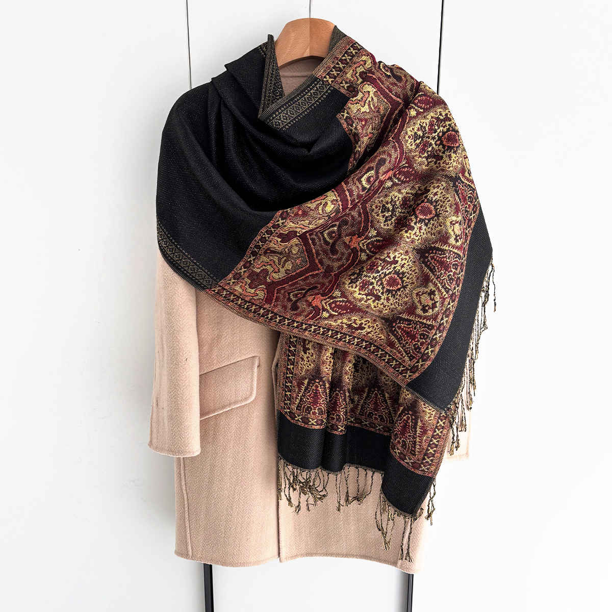 Luxury Scarf For Women Autumn  - đánh giá và giá Cashmere Pashmina Wrap