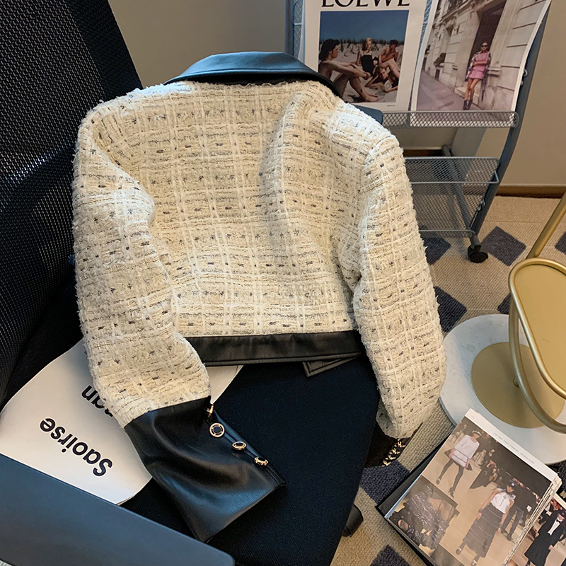 Contrast Stitching Tweed Fragr - đánh giá và giá Down Jacket Packable