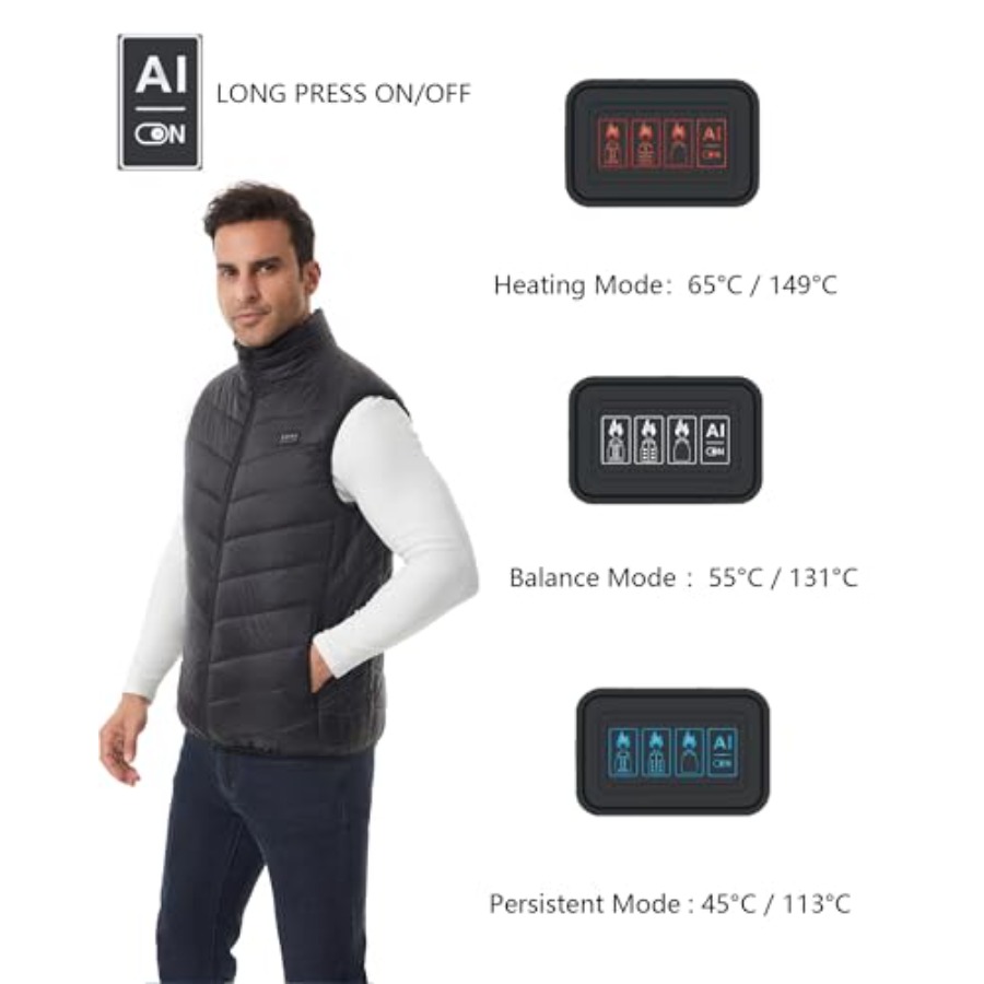 Heated Down Vest for and Wo wi - đánh giá và giá Heated Vest Battery