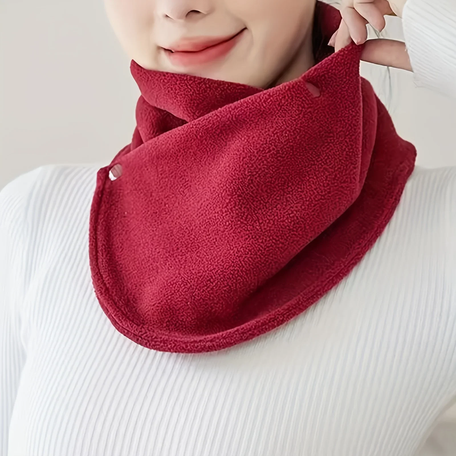 Classic Solid Color Snap Neck  - đánh giá và giá Neck Gaiter Fleece