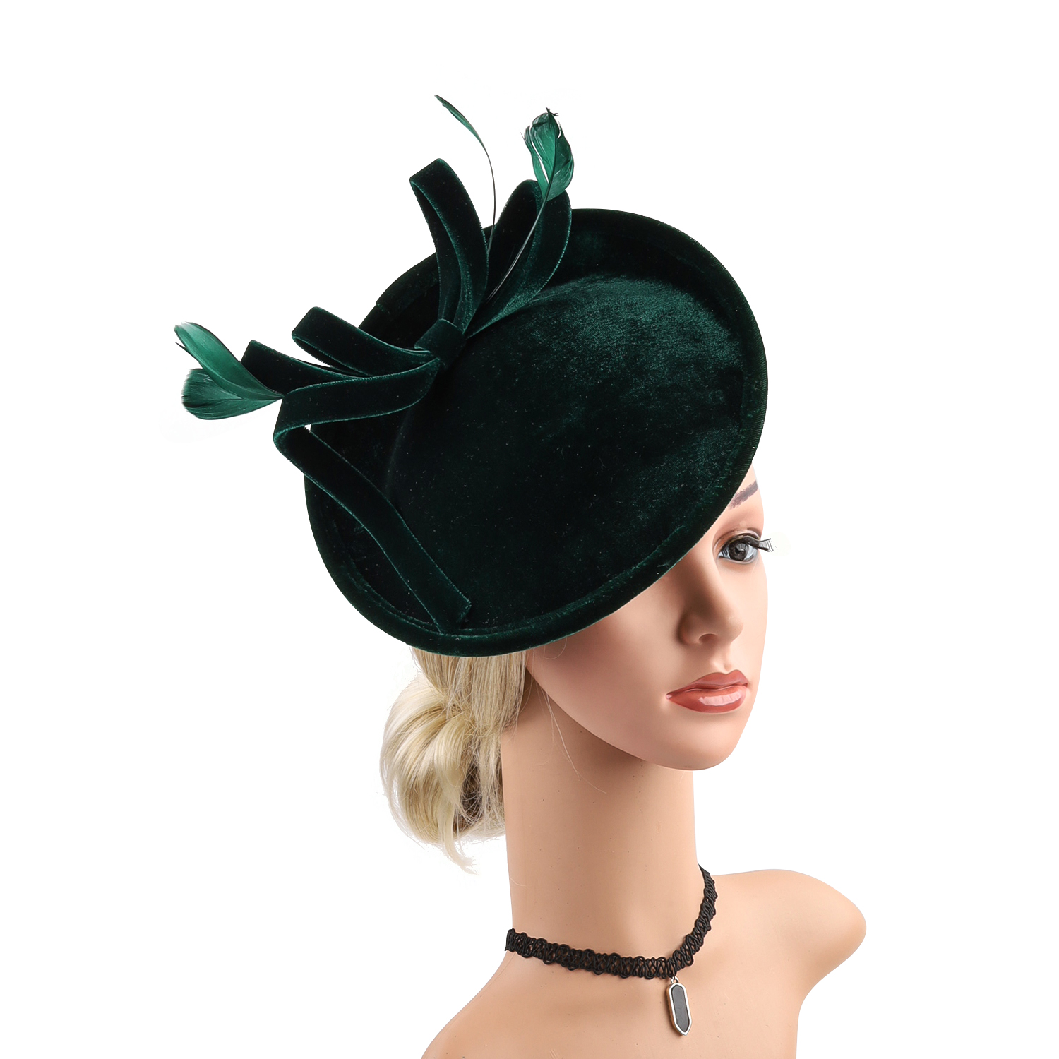 Velour Velvet Fascinator Feath - đánh giá và giá Winter Headband Fleece