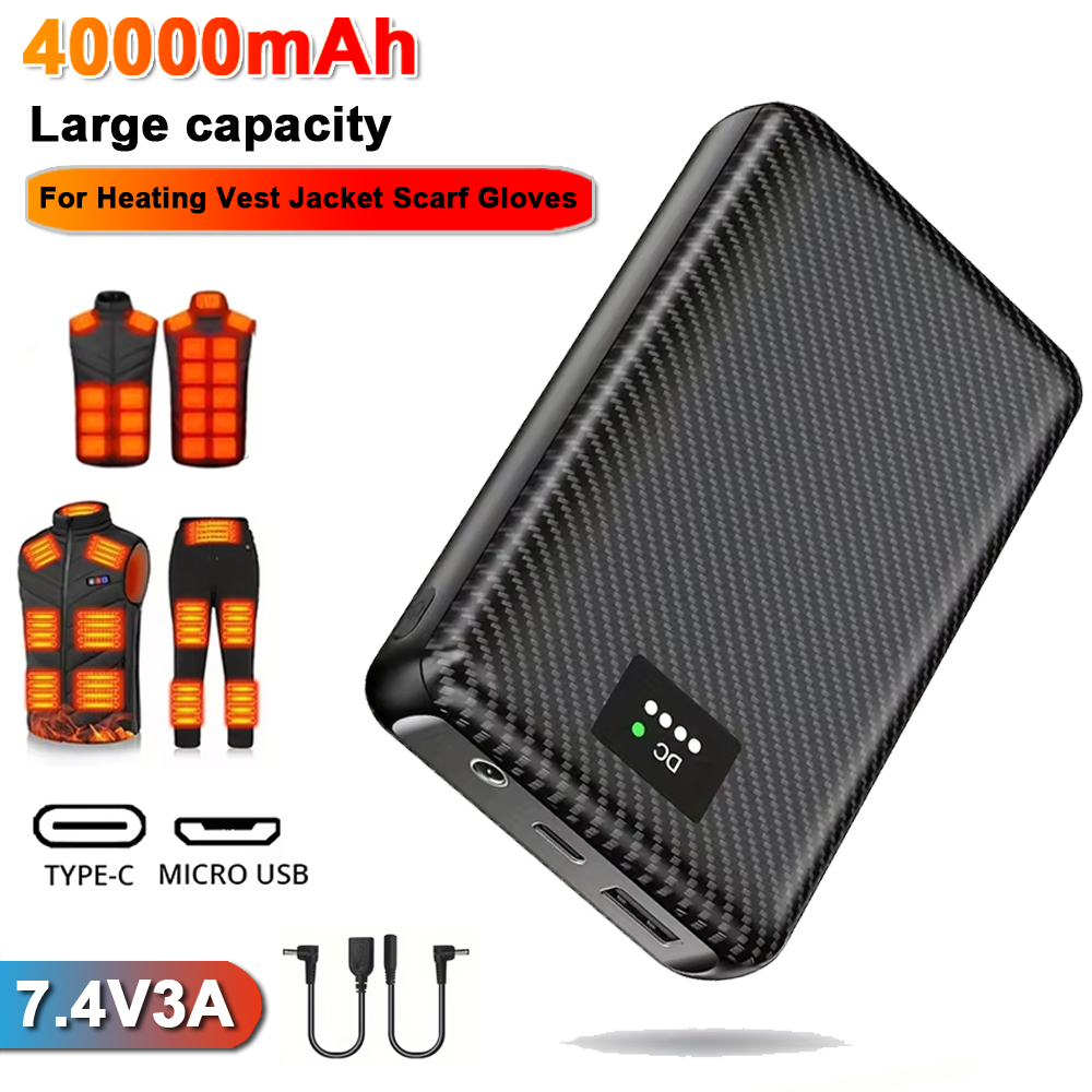 Ranwomen 30000/40000mAh Powerb - đánh giá và giá Heated Vest Battery