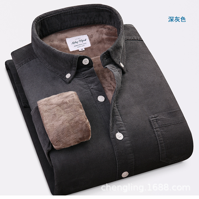 Corduroy Warm Shirts Cotton Pl - đánh giá và giá Flannel Shirt Lined