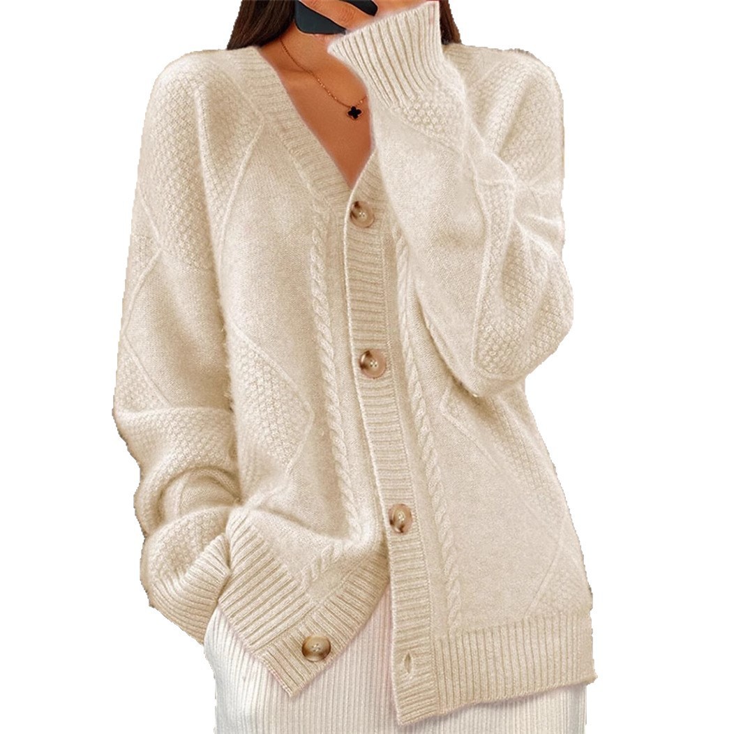 Women V Neck Cable Knit Cardig - đánh giá và giá Down Jacket Packable
