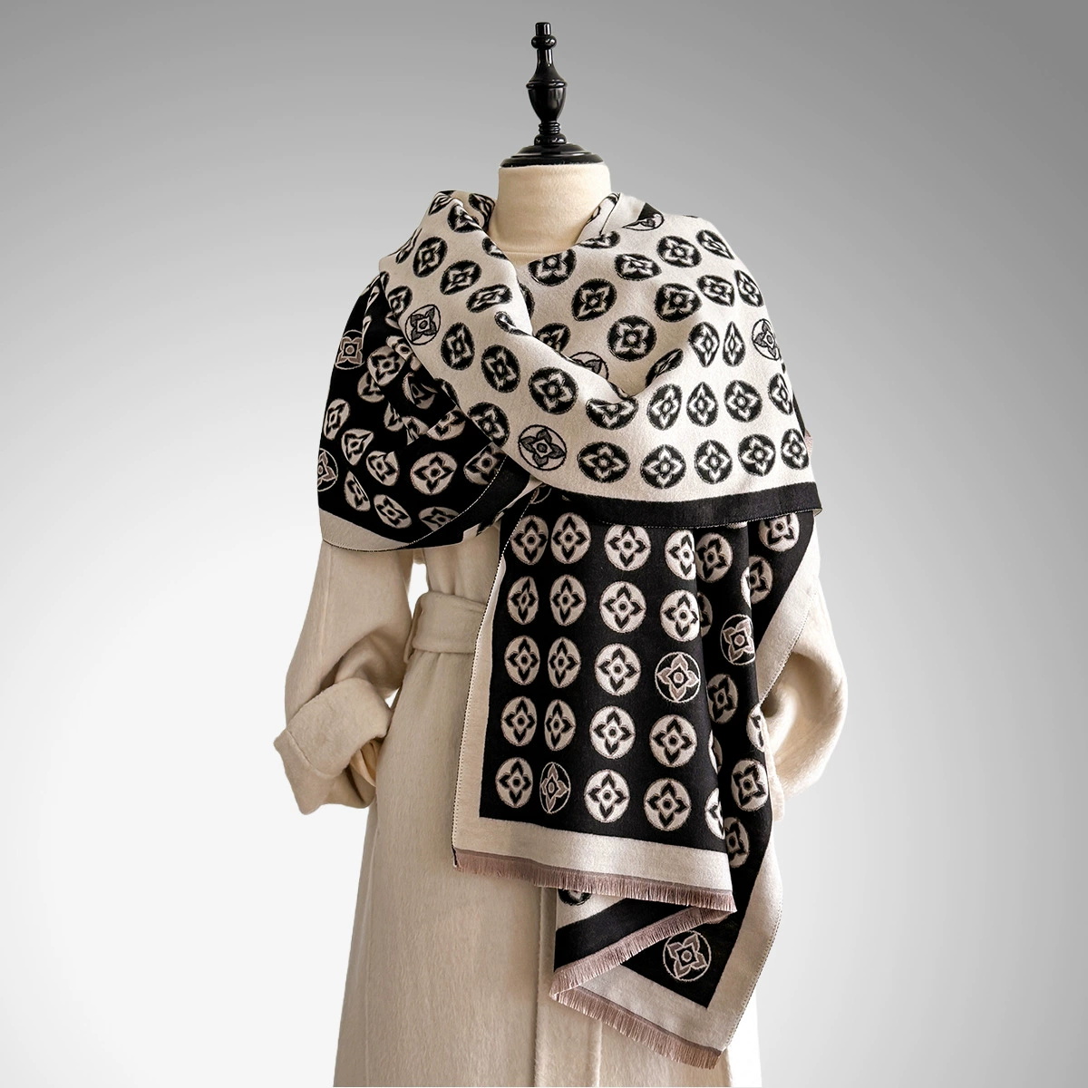 Fashion Winter Warm Smile Face - đánh giá và giá Cashmere Pashmina Wrap