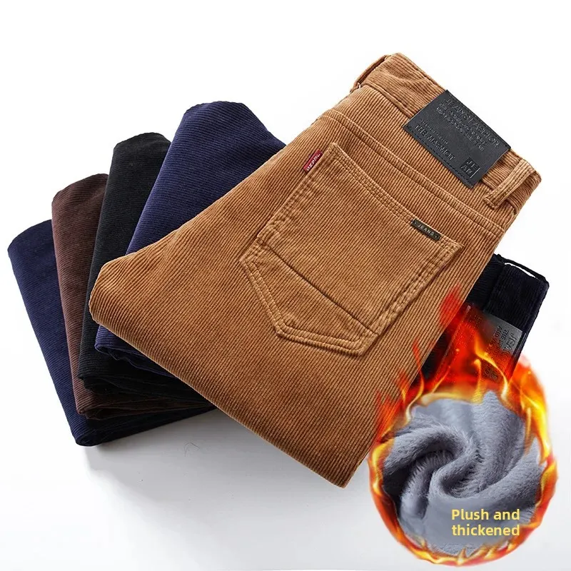 Thickened Fleece Lined Corduro - đánh giá và giá Corduroy Pant Warm