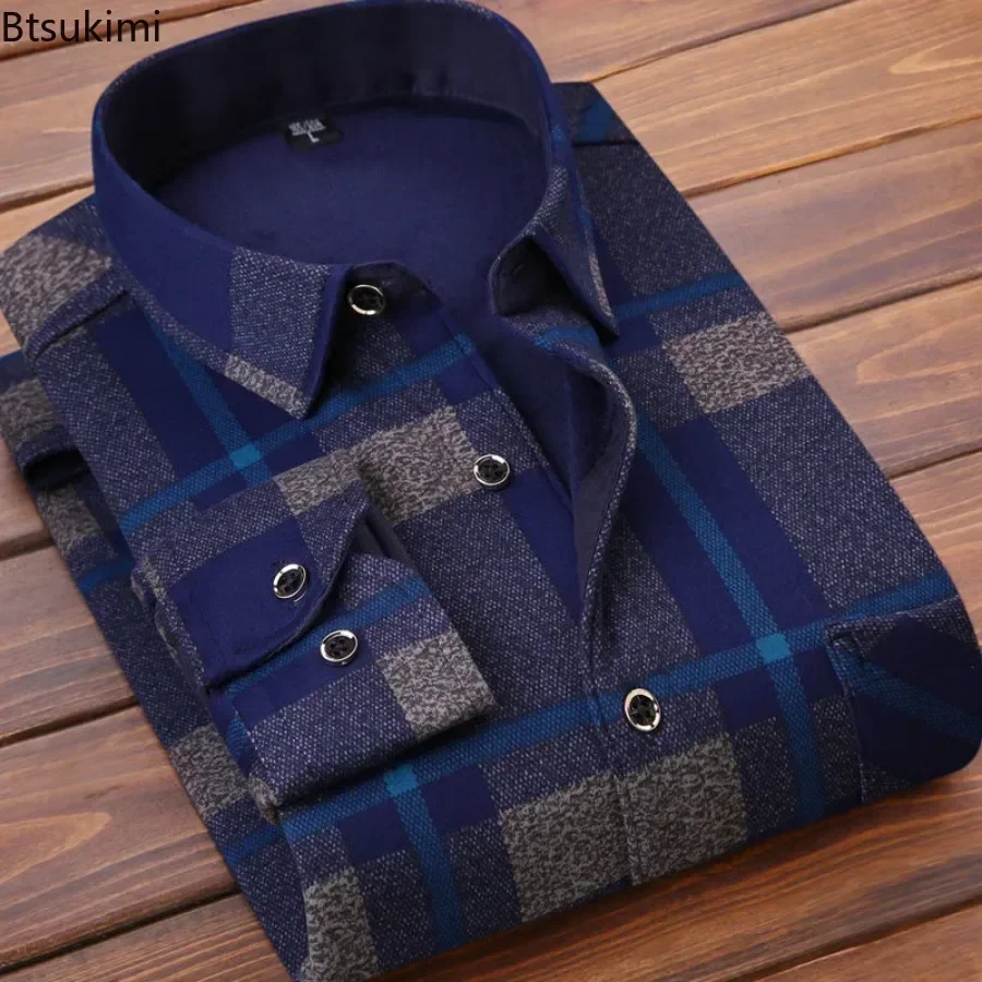 2024 Men's Winter Warm Long Sl - đánh giá và giá Flannel Shirt Lined