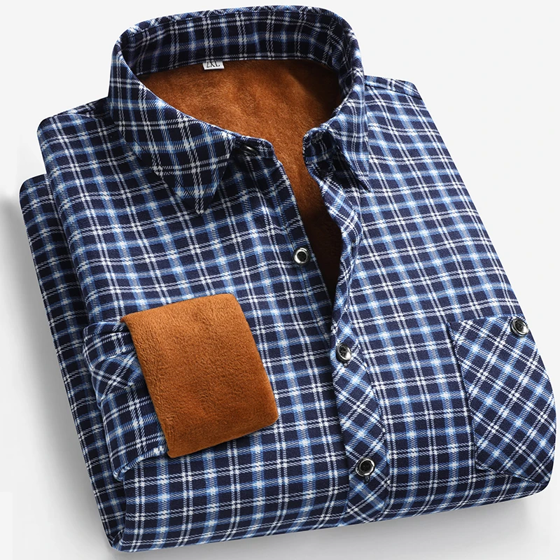 2025 Autumn and Winter Men's F - đánh giá và giá Flannel Shirt Lined