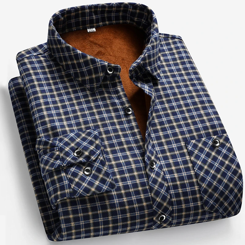 2025 Autumn and Winter Men's F - đánh giá và giá Flannel Shirt Lined