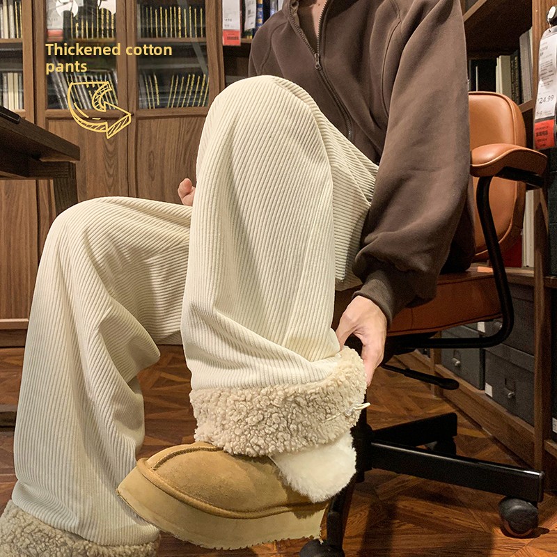 Men's Thickened Fleece Lined C - đánh giá và giá Corduroy Pant Warm