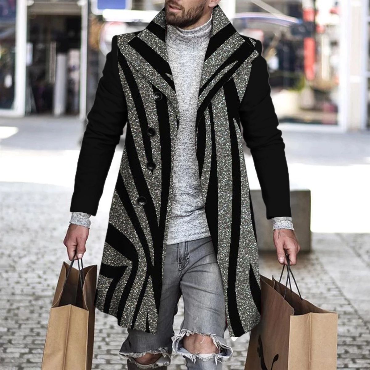 2025 Long Coat Men Mens Wool J - đánh giá và giá Wool Coat Peacoat