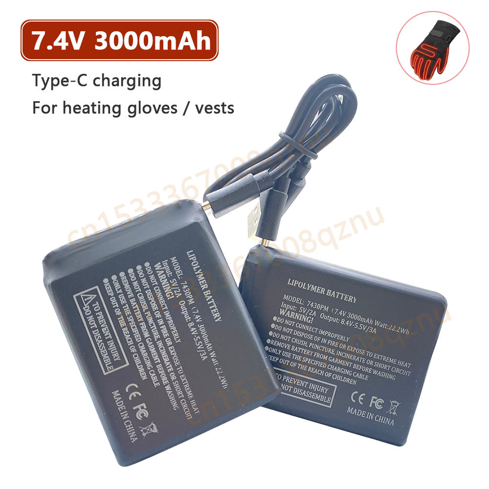7.4V 3000mah Heated Gloves Bat - đánh giá và giá Heated Vest Battery