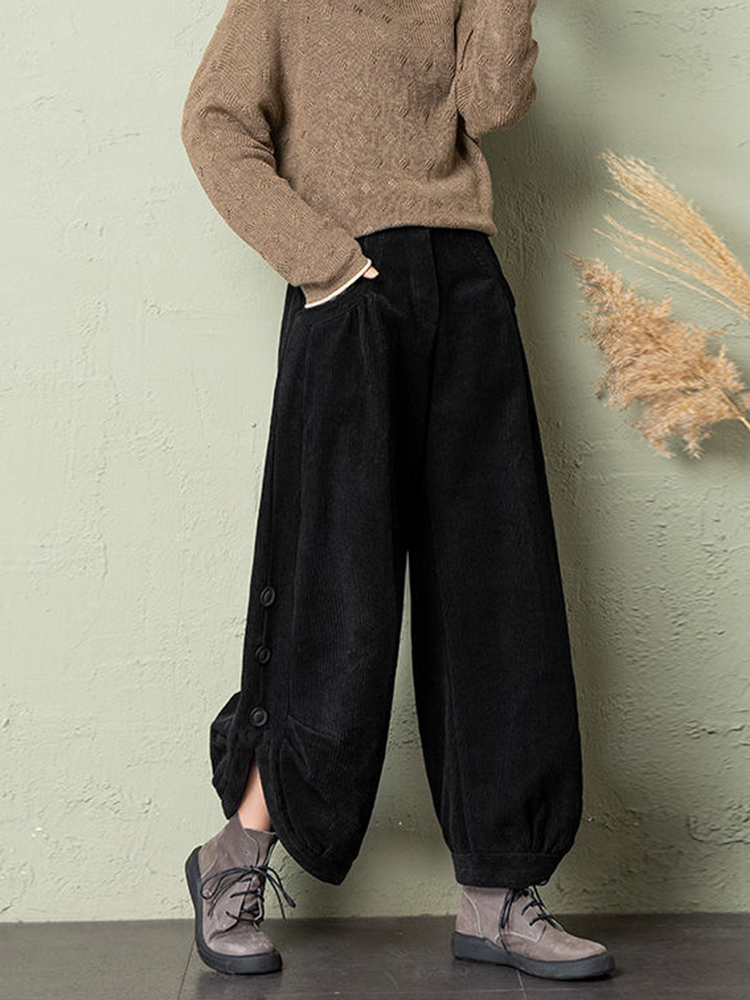 Korean Corduroy Women Pants Fa - đánh giá và giá Corduroy Pant Warm
