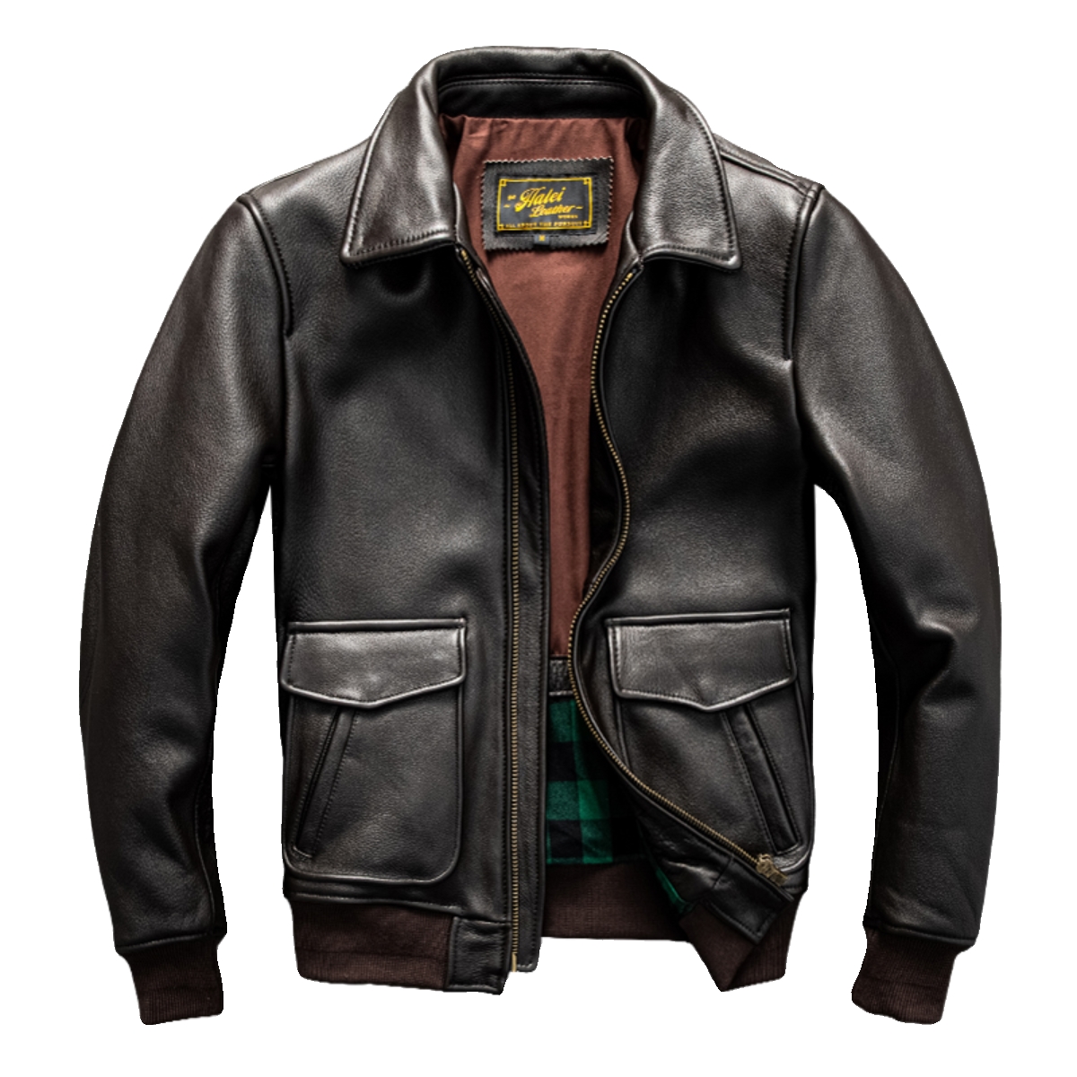 Dark Brown Winter Leather Jack - đánh giá và giá Down Jacket Packable