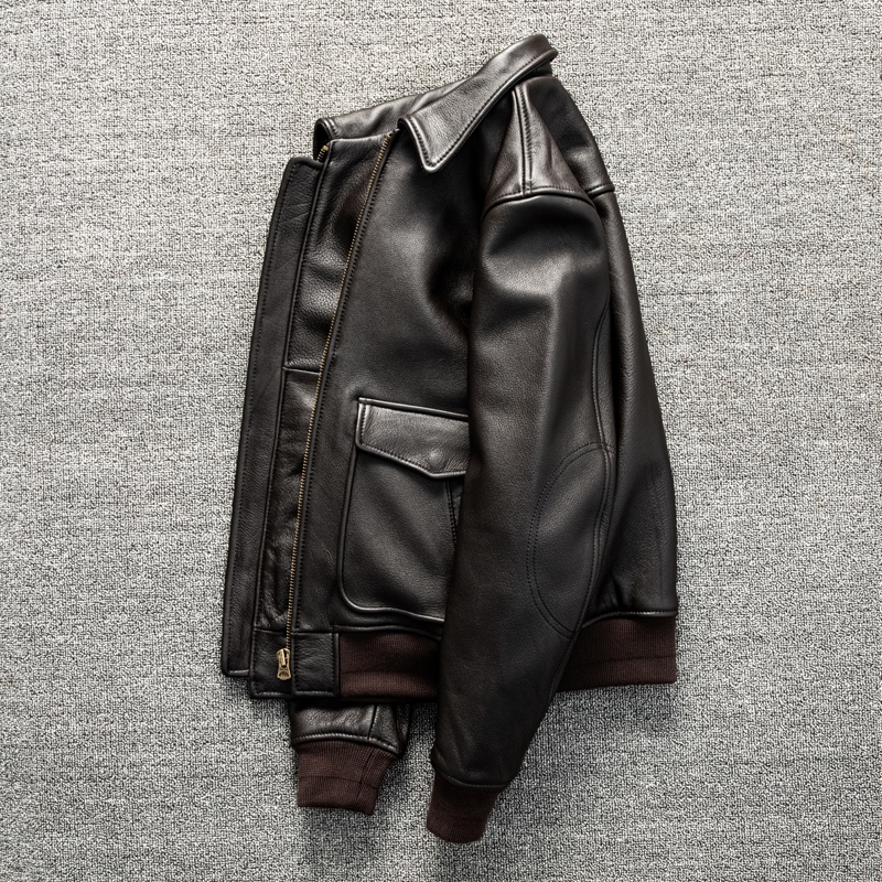 Dark Brown Winter Leather Jack - đánh giá và giá Down Jacket Packable