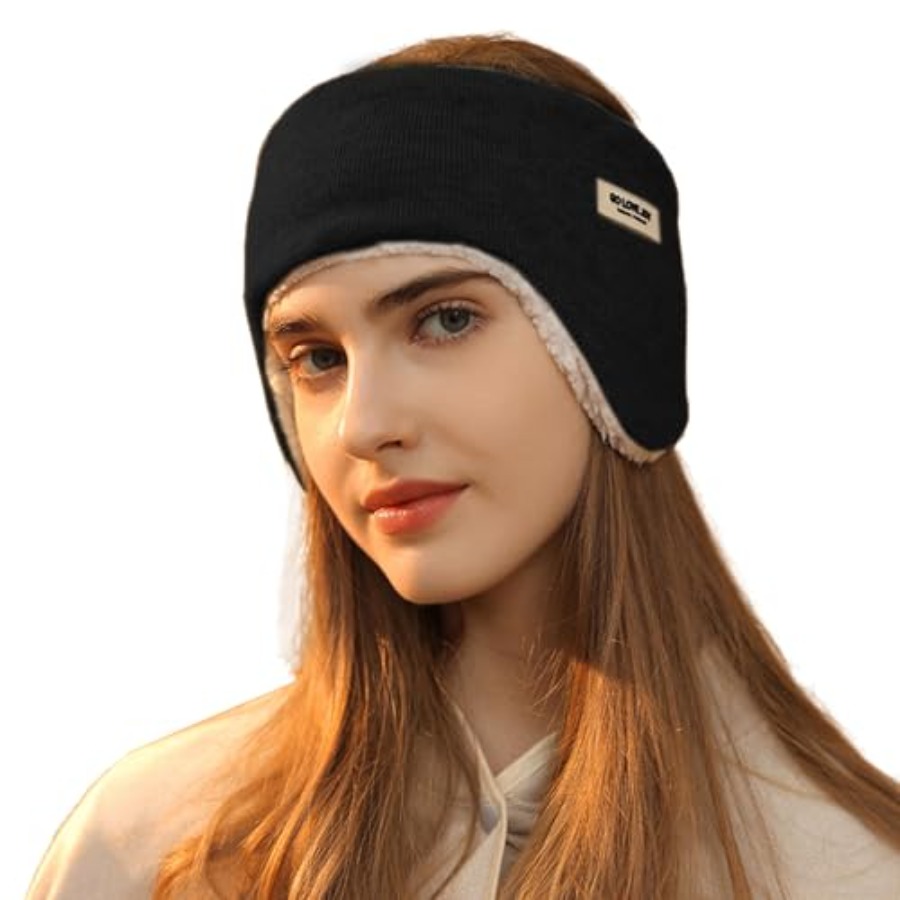Ear Warmer Fuzzy Fleece Lined  - đánh giá và giá Winter Headband Fleece