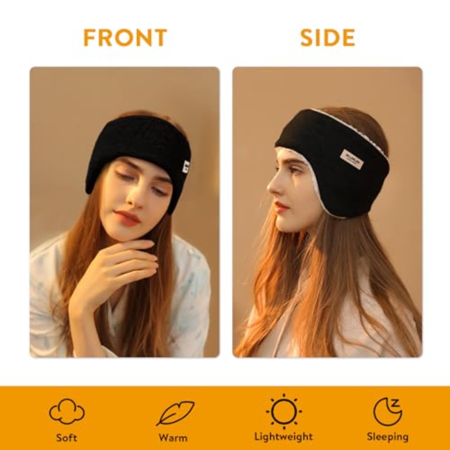 Ear Warmer Fuzzy Fleece Lined  - đánh giá và giá Winter Headband Fleece