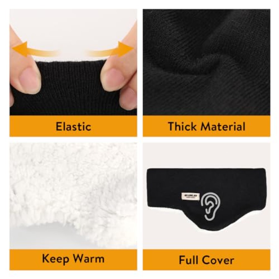 Ear Warmer Fuzzy Fleece Lined  - đánh giá và giá Winter Headband Fleece