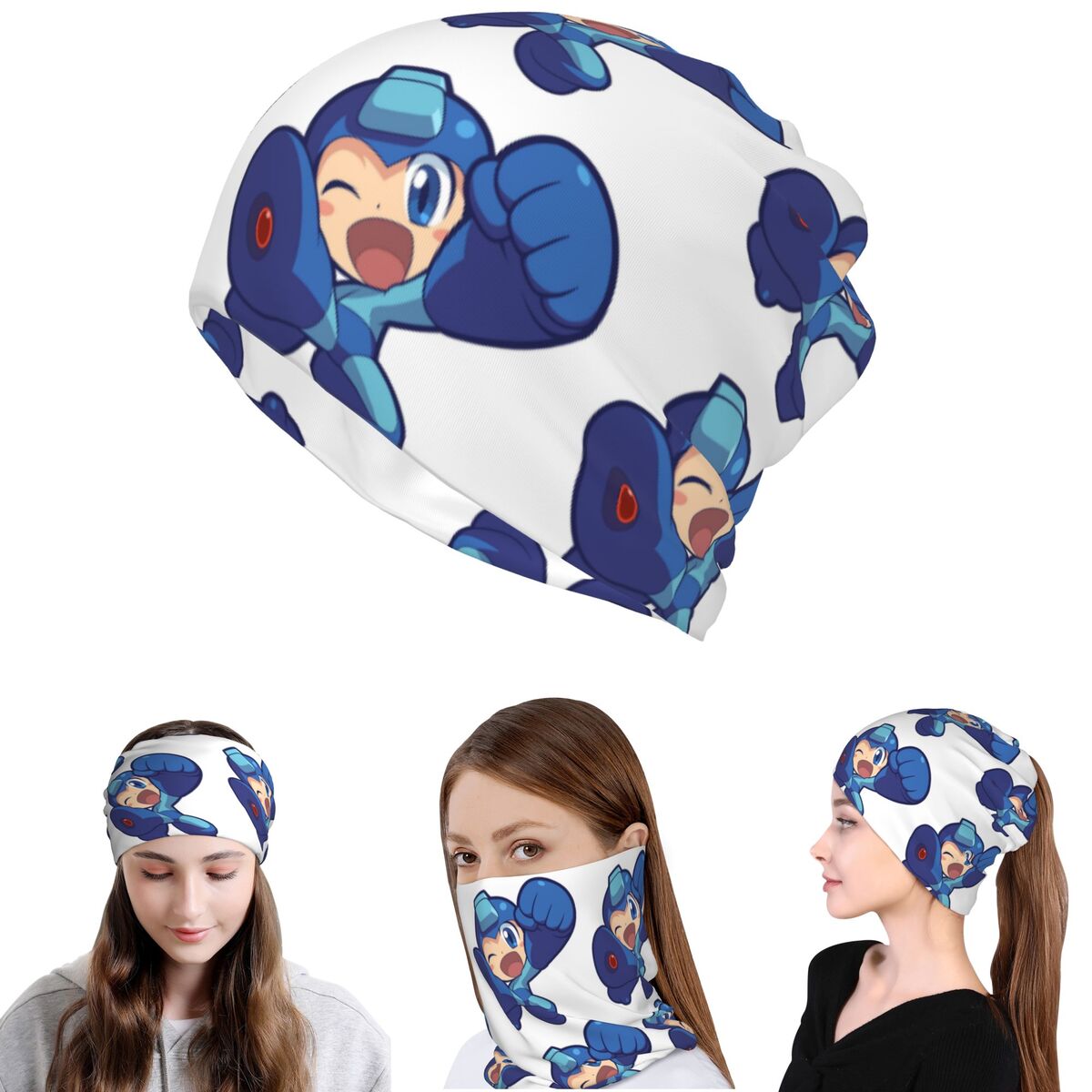 Megaman Video Game Mega Man Ba - đánh giá và giá Knit Beanie Hat Warm