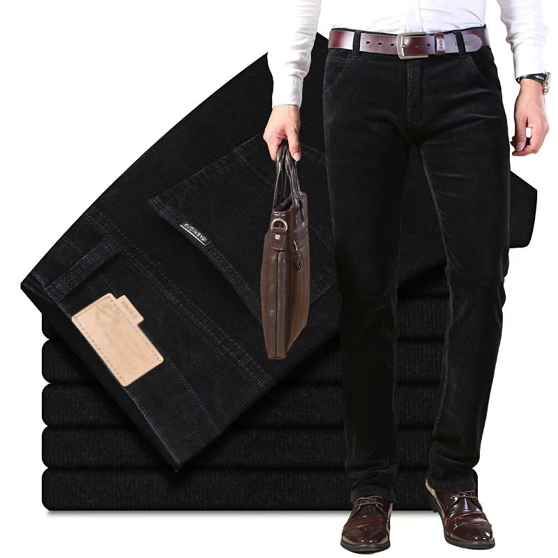 Autumn Winter Men`s Thick Warm - đánh giá và giá Corduroy Pant Warm