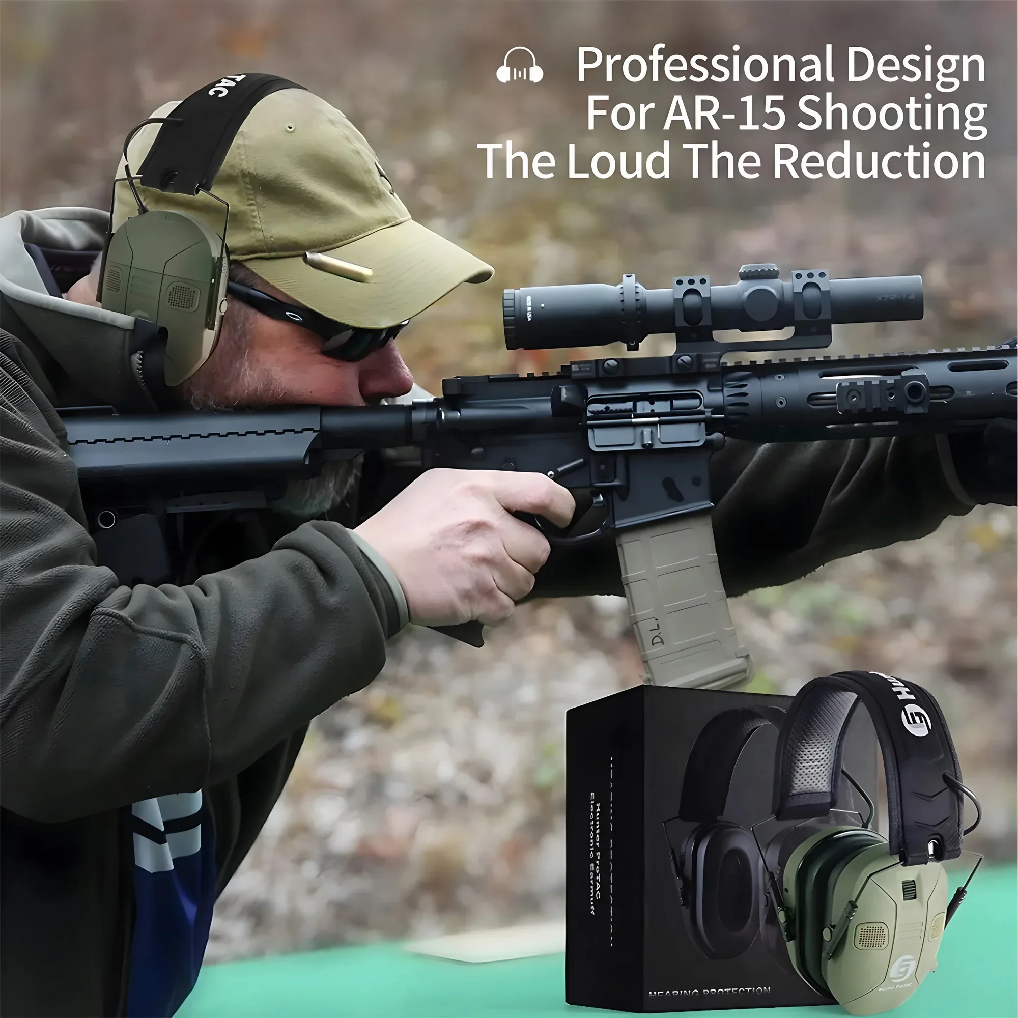 Foldable Tactical Electronic E - đánh giá và giá Earmuffs Foldable